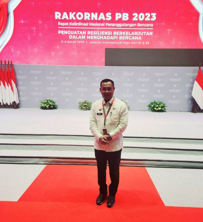 Sekda Rohil Hadiri Rakornas Penanggulangan Bencana Tahun 2023 di Jakarta